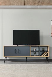 Hanah Home Şile 3609 Soporte para TV Roble Zafiro y Antracita